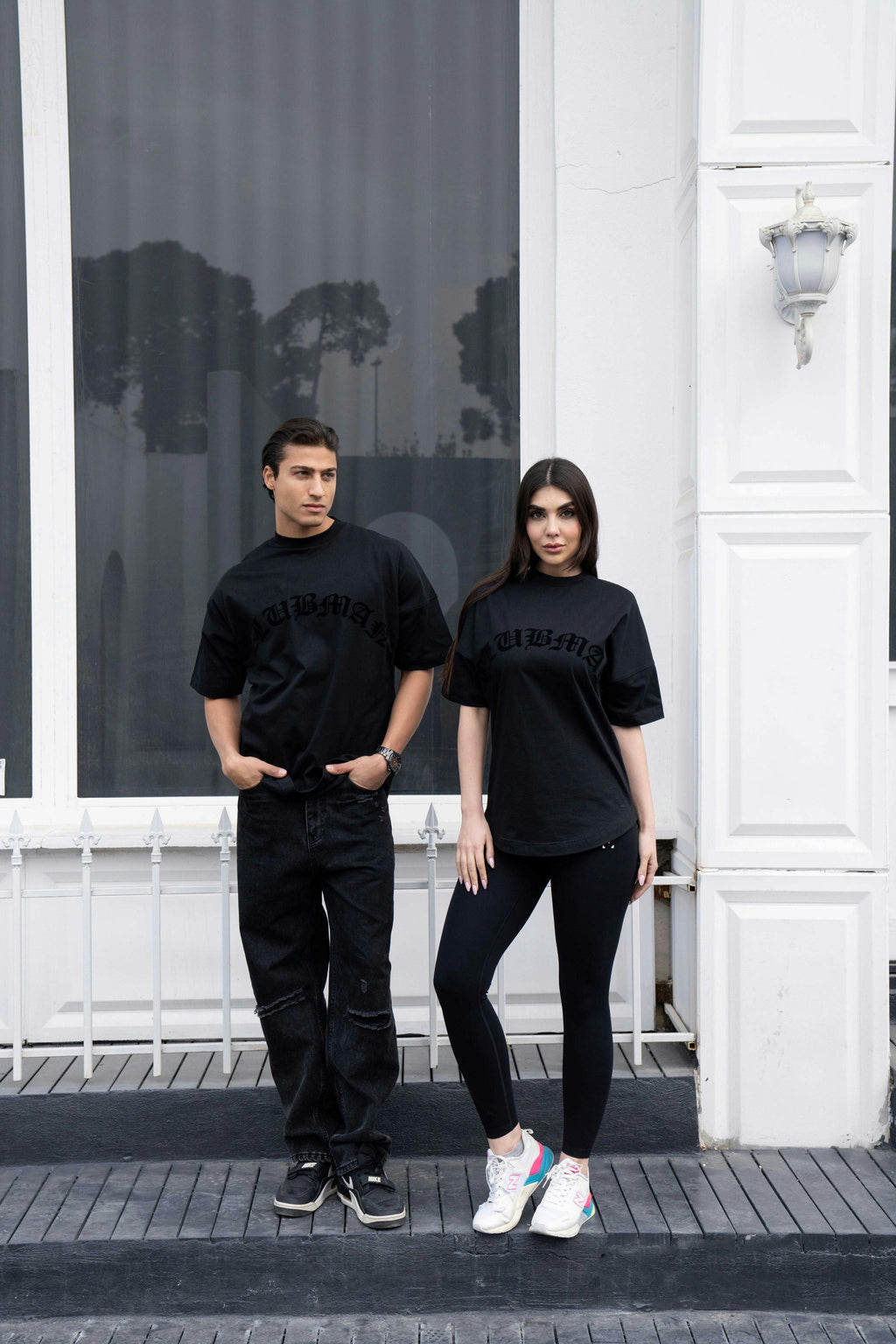 Mens Clubman 'Cyper' T-shirt / Black