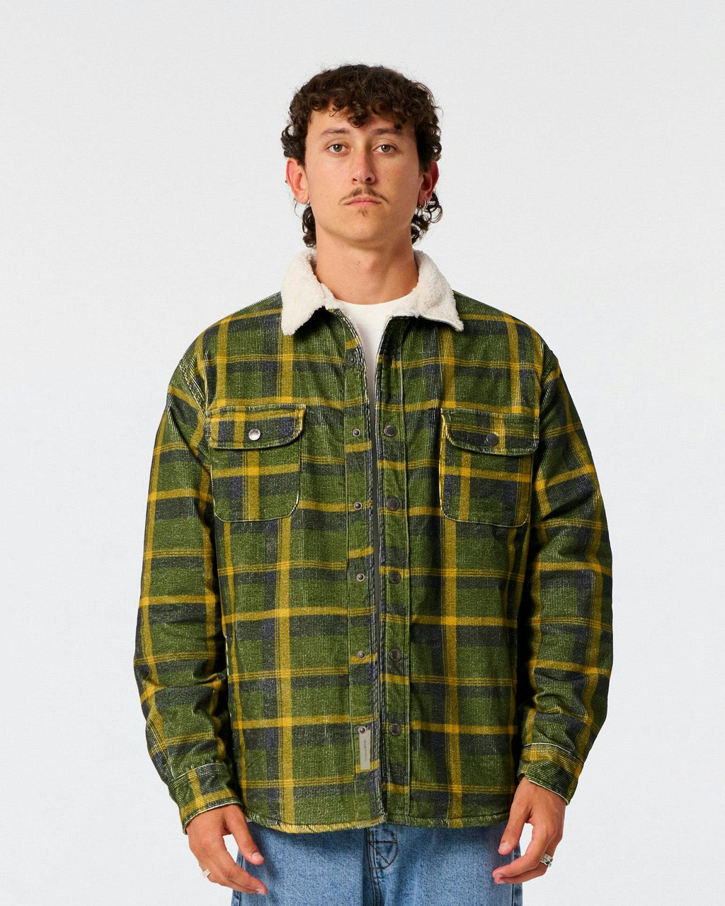 Ranger Check Jacket - Dusty Green