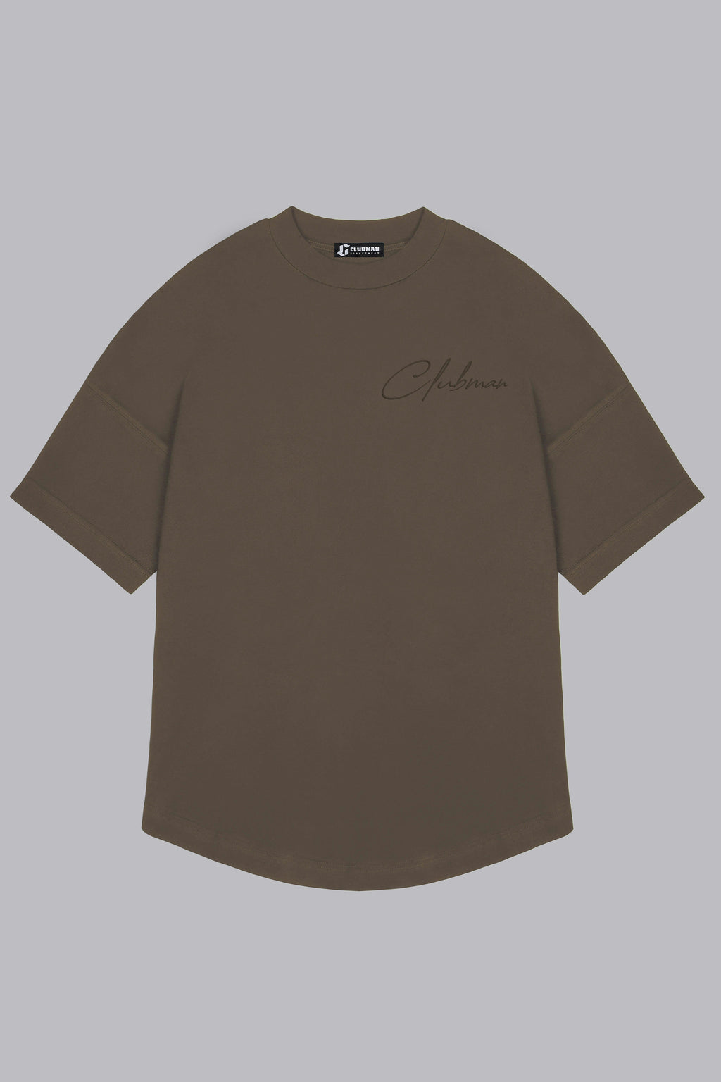 Mens Clubman 'Precision Line' T- Shirt Brown