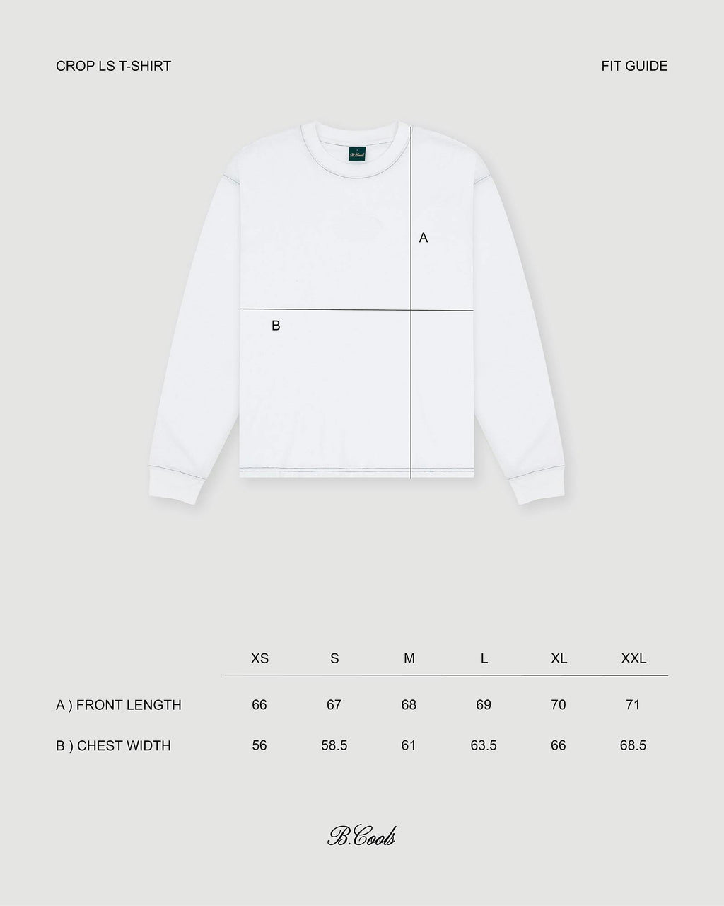 Script Crop LS T-shirt Black