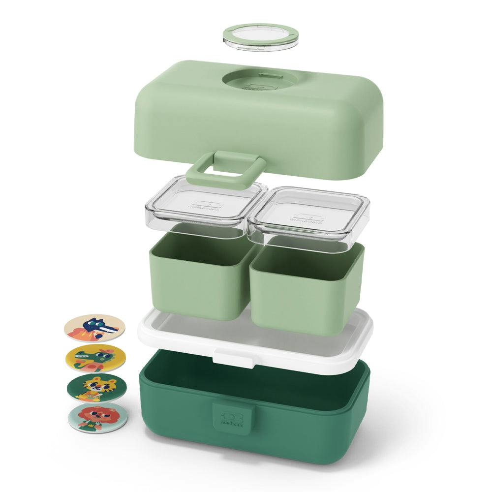 Monbento Mb Tresor Kids Bento Box - Green Forest