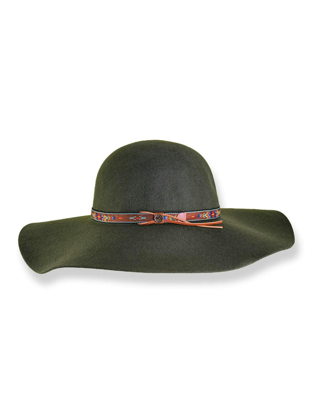 The Little Hippie Floppy Felt Hat - Forest Green