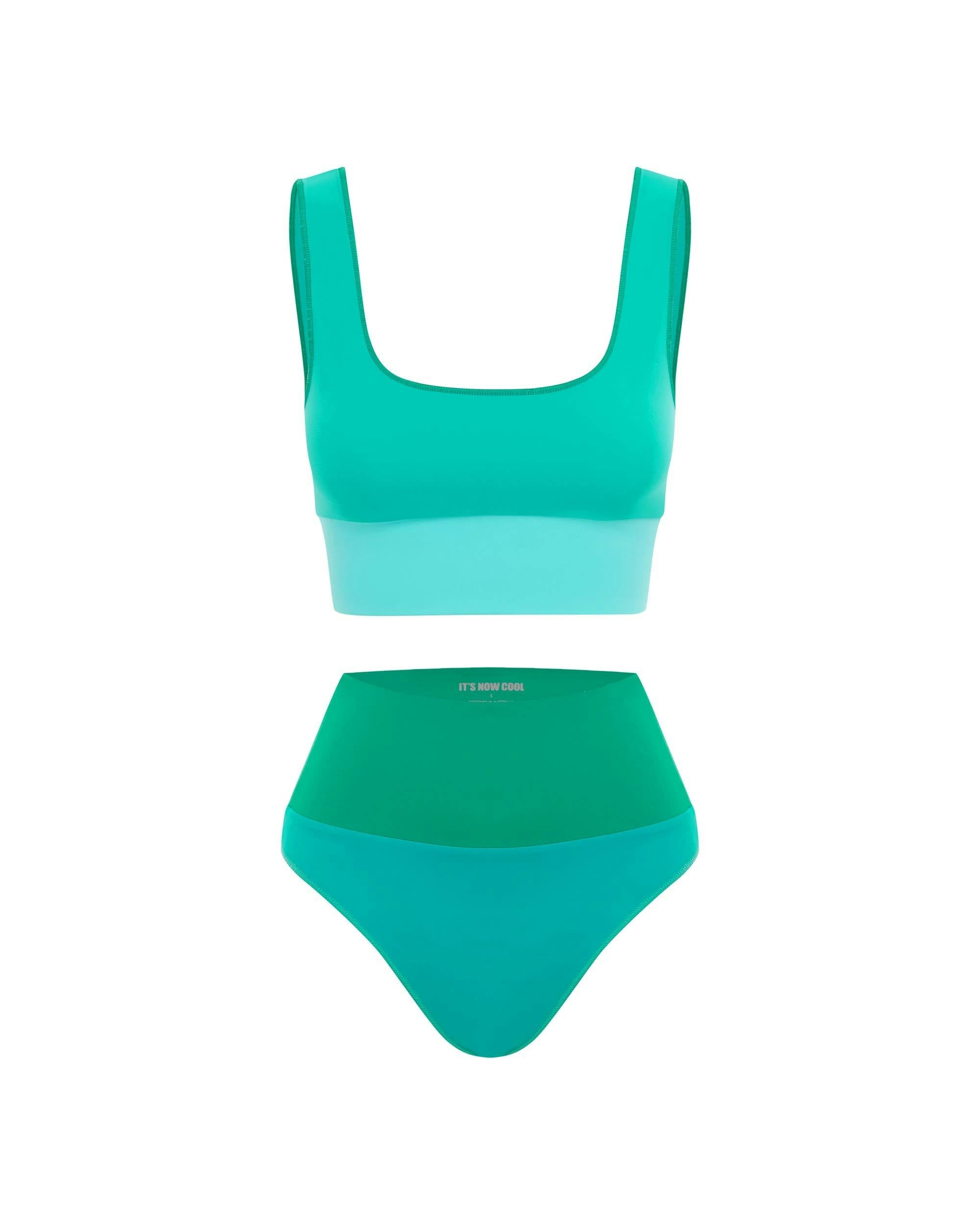 THE CONTOUR CROP TOP - GREENE