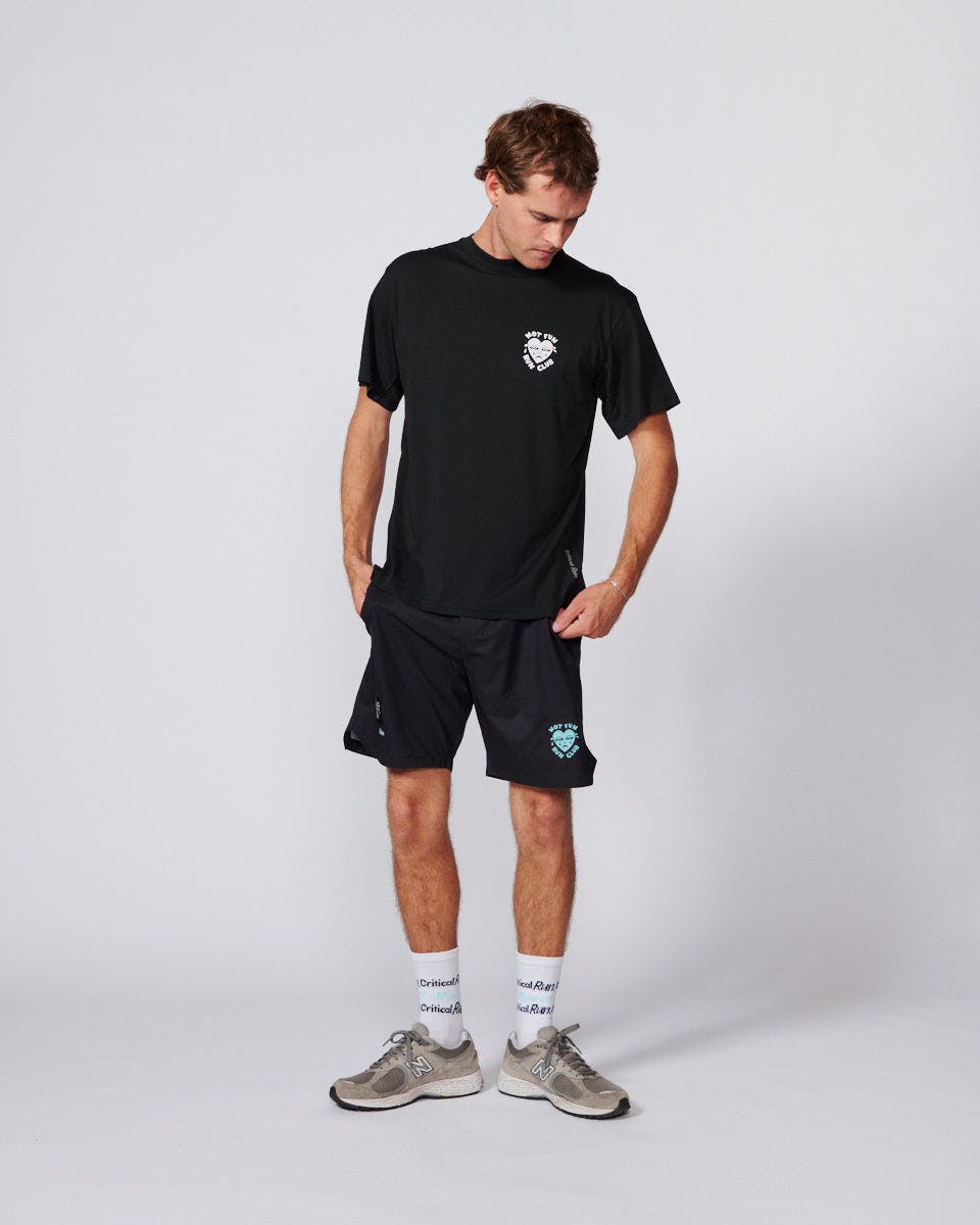 Run Club Heart Tee - Black