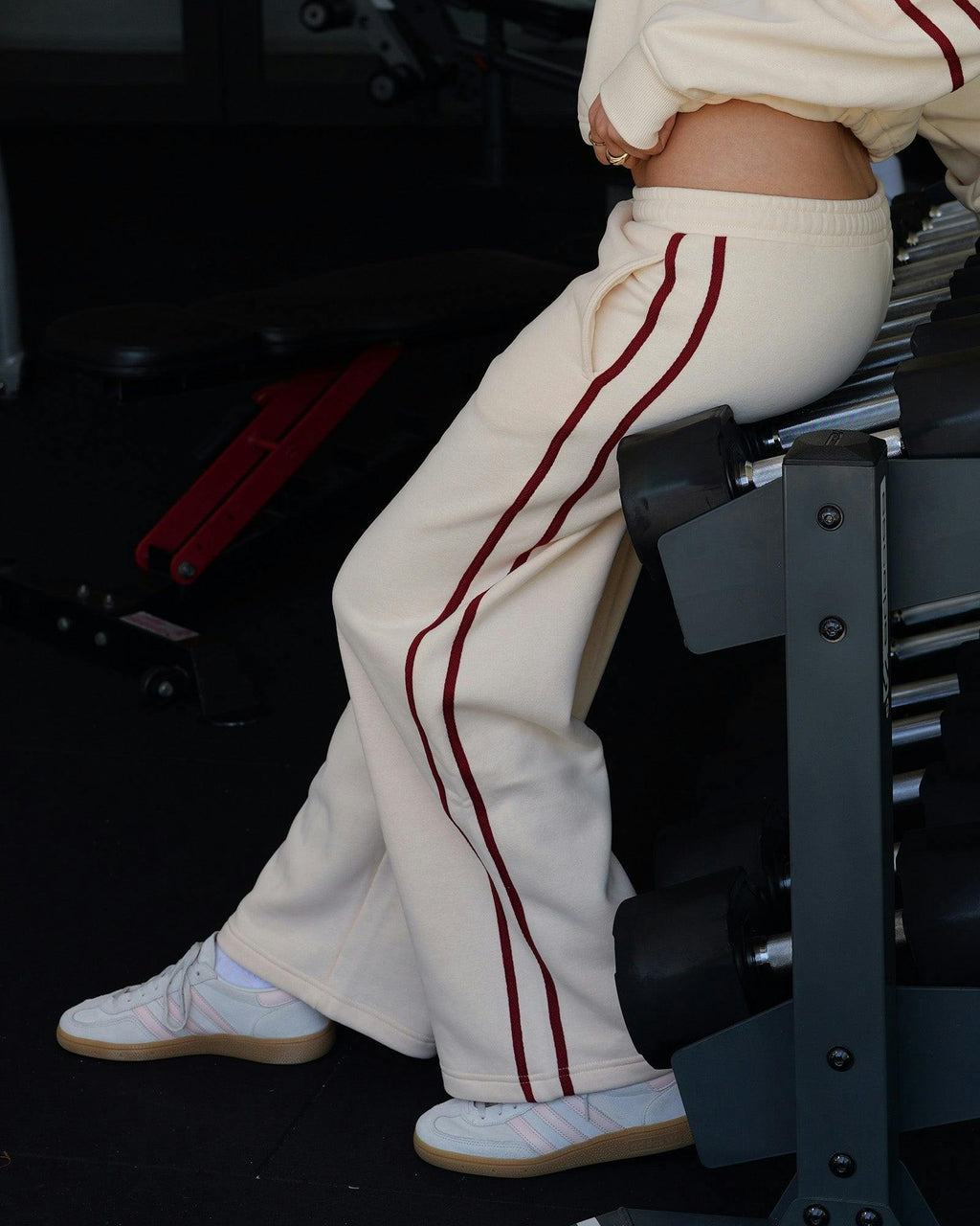 Side Stripe Wide Leg Trackpant