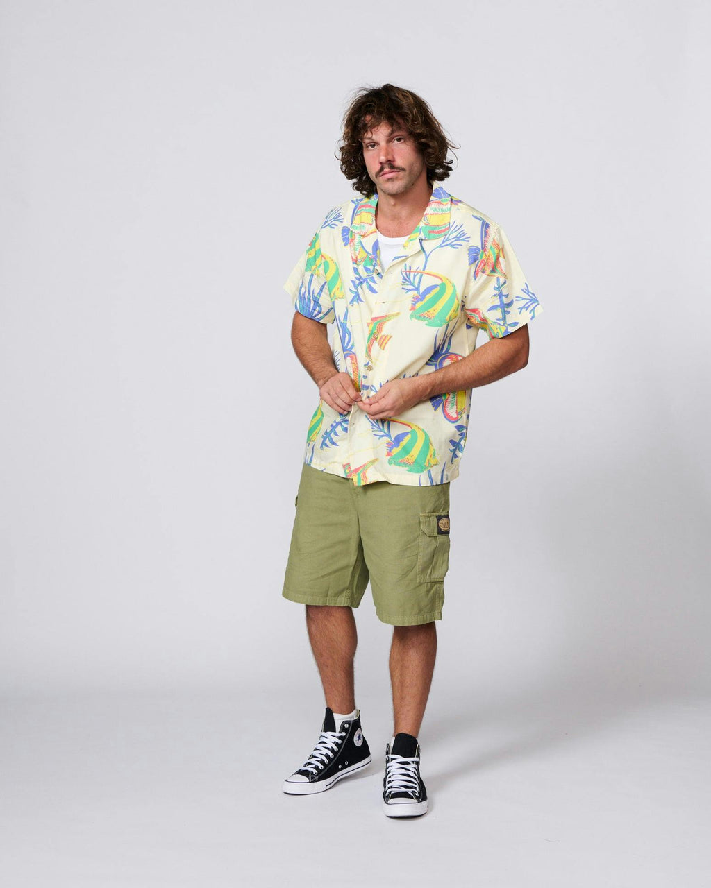 Aquarium Resort Shirt - Ecru