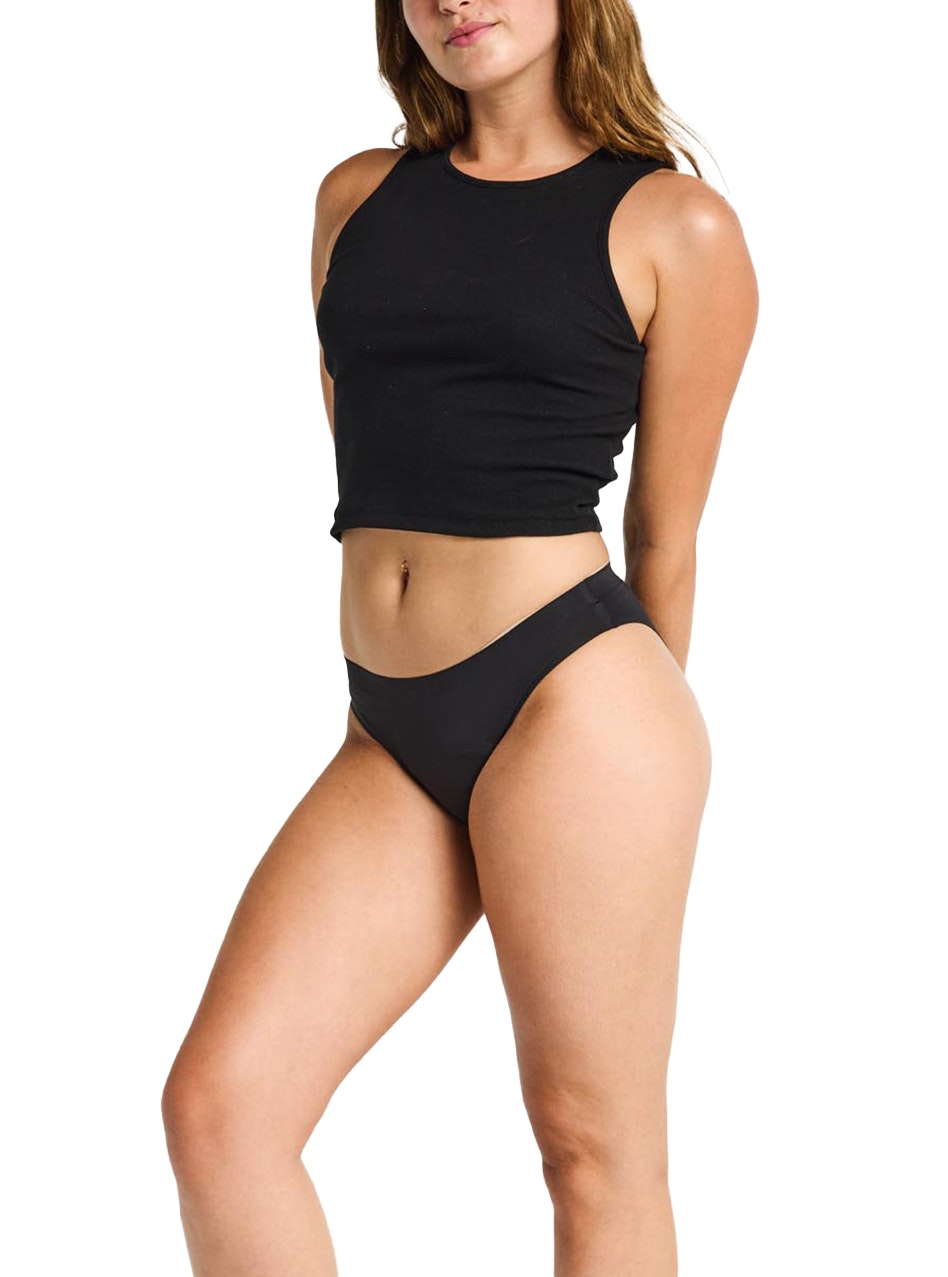 Seamfree Period Bikini Moderate Absorbency Black