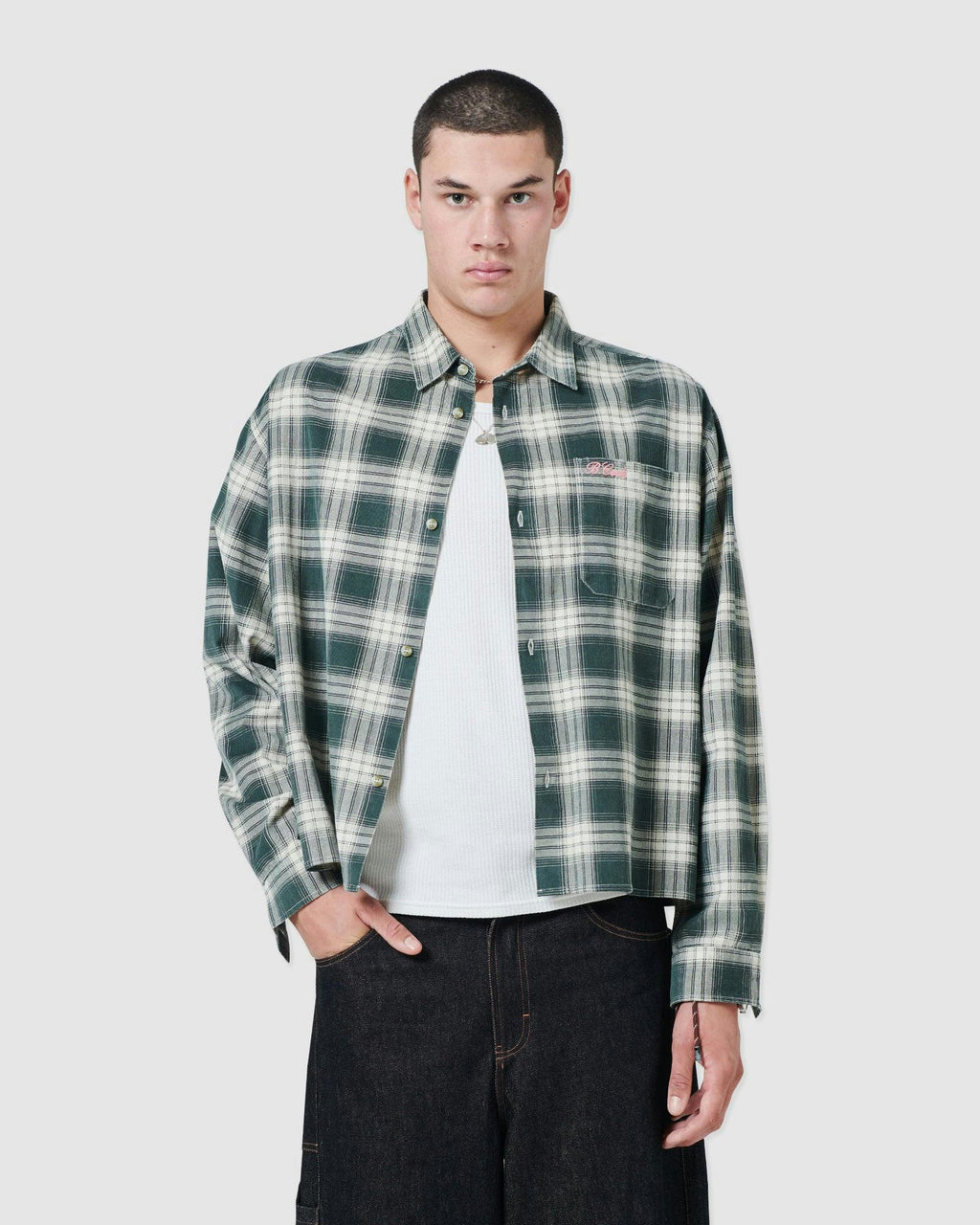 Chatlet Crop Shirt Plaid