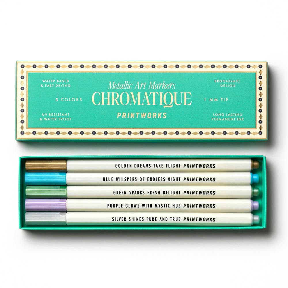 Printworks Metallic Art Markers-5pack