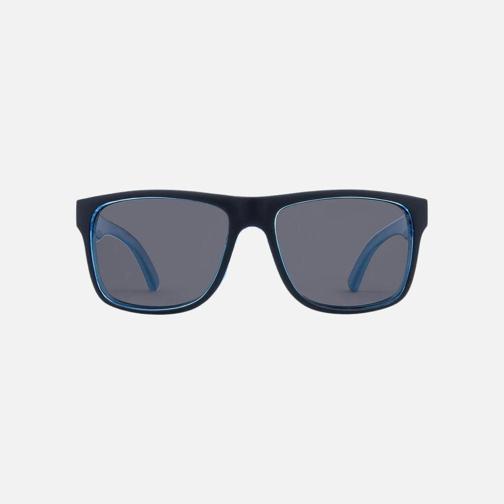 Crimson - Polarized Matte Black, Cyan Frame Sunglasses