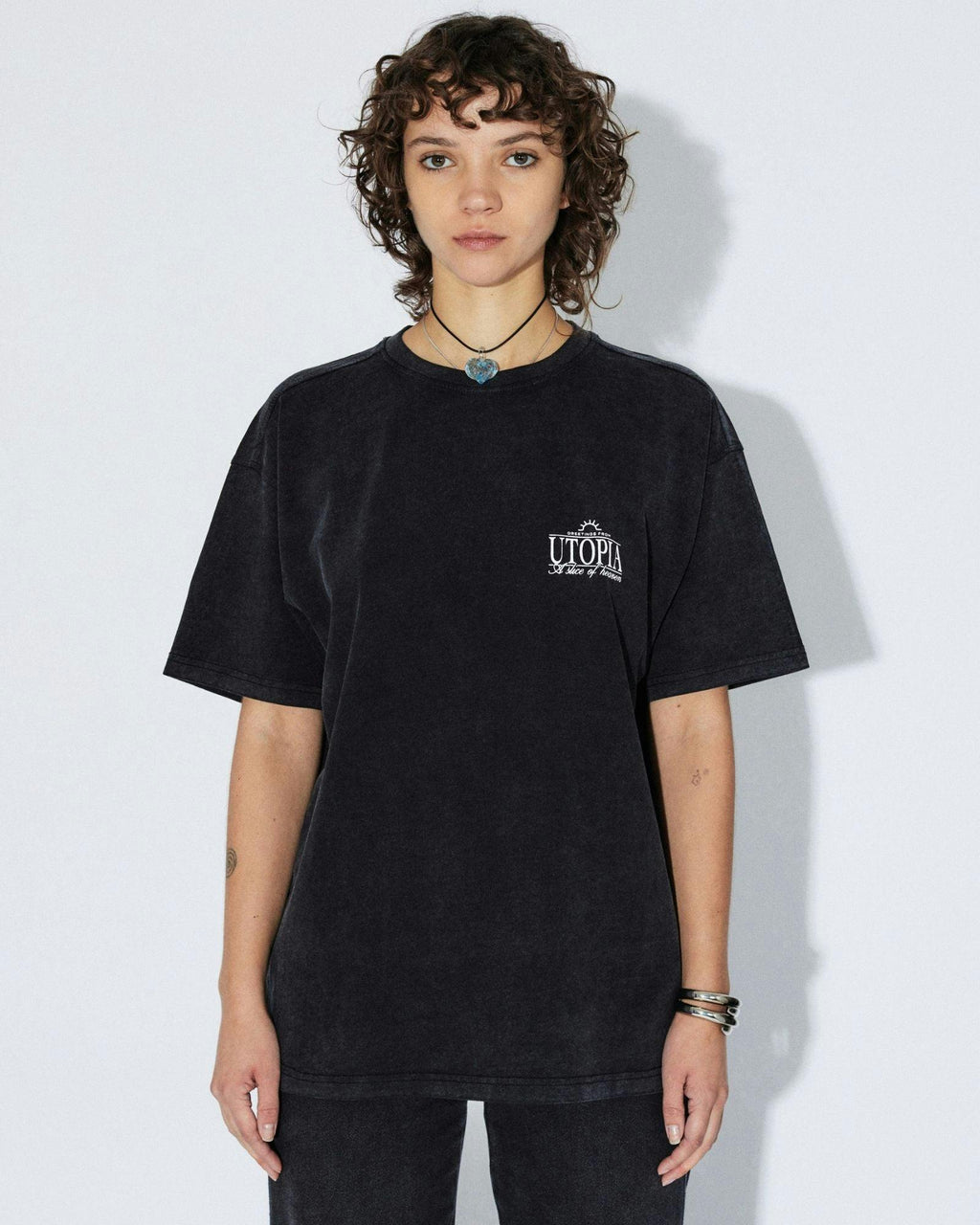 Trooper Tee - Washed Black Utopia