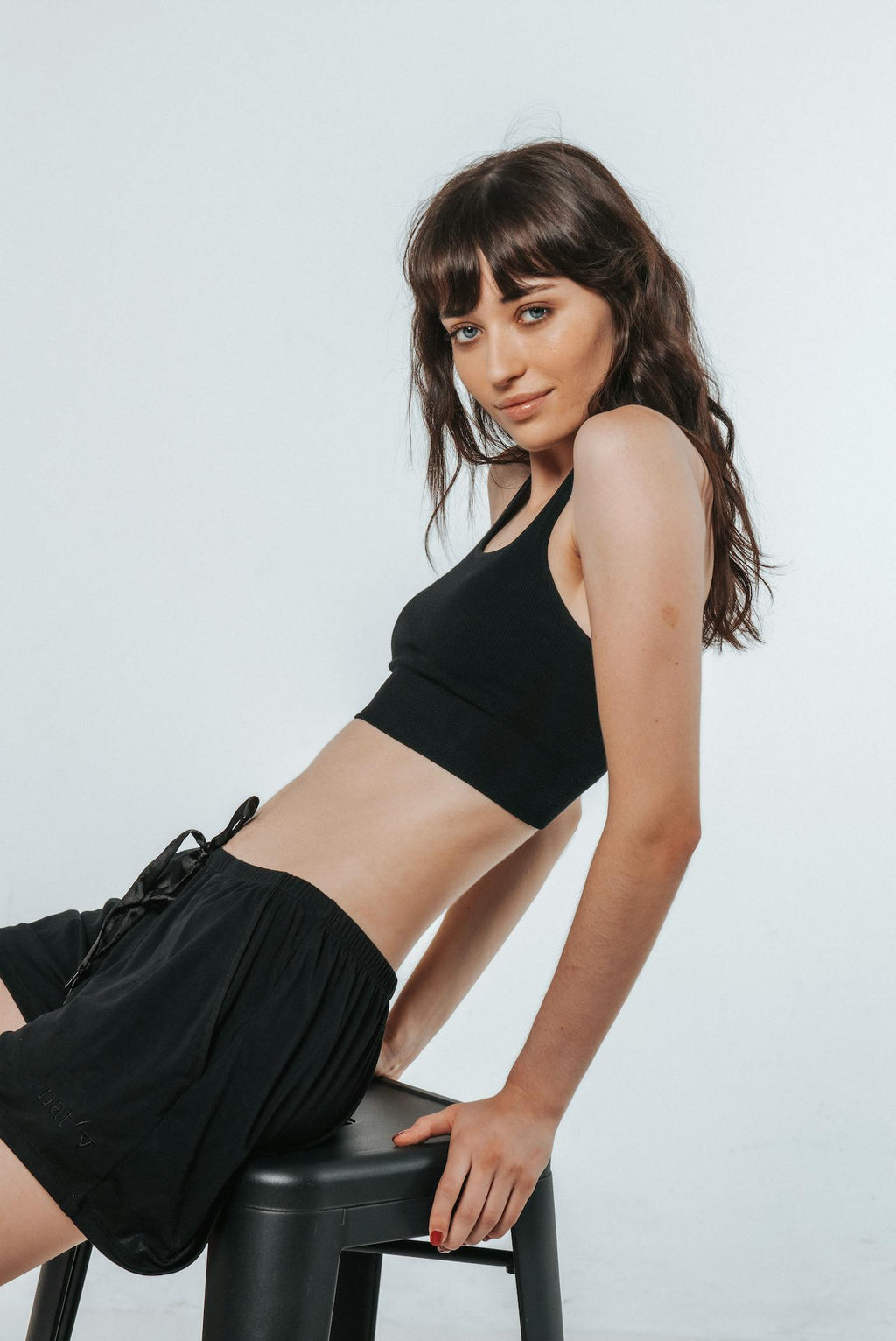 RACER CROP - BLACK