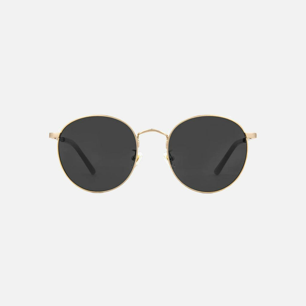 Heidi - Brushed Gold Frame Smoke Lens