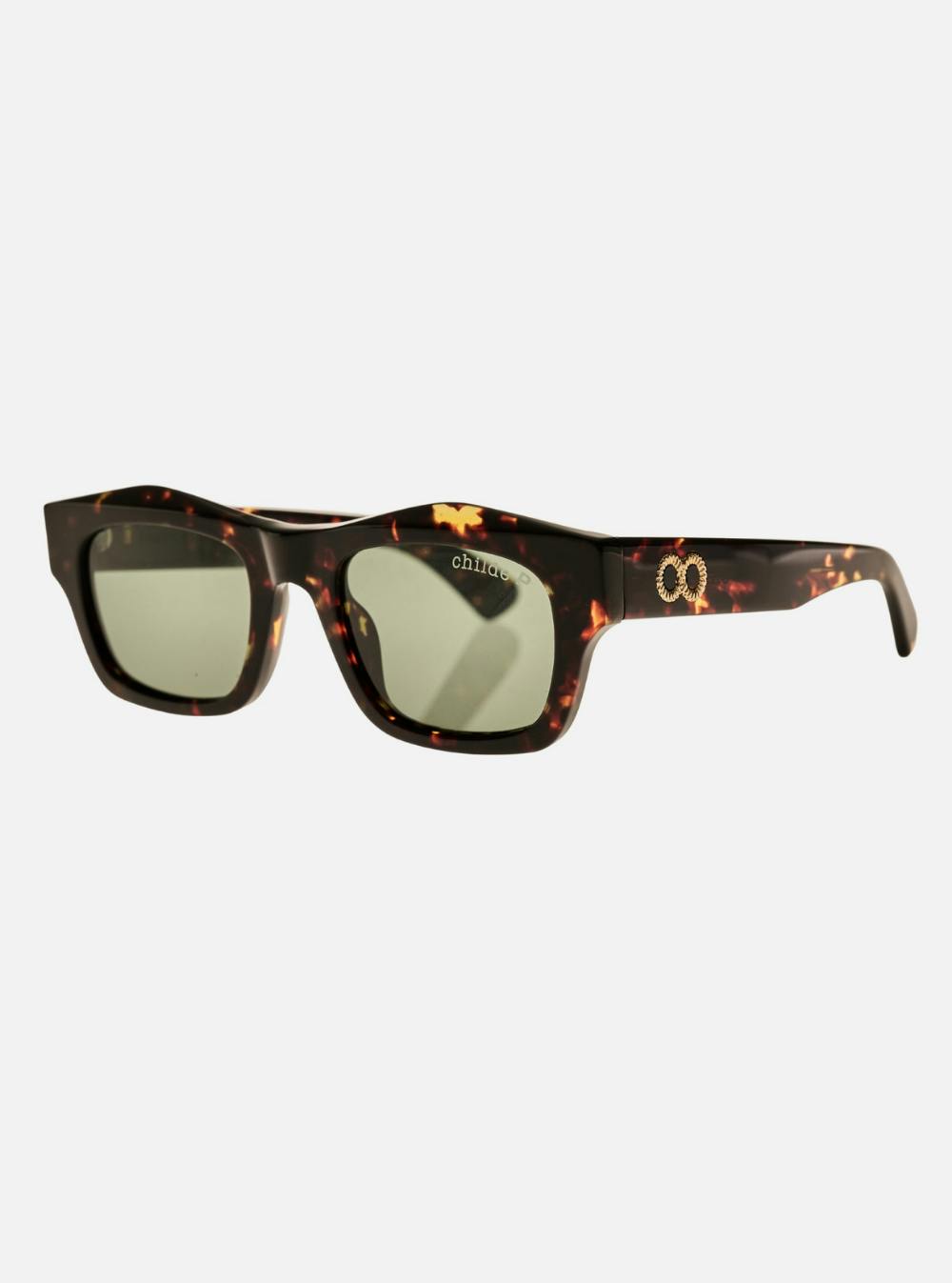 FOLSOM Gloss Havana Tort | Green Polarised Bio Lens