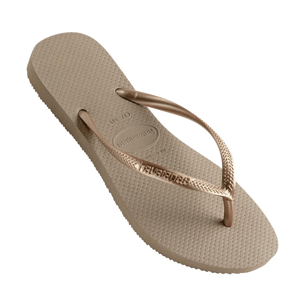Slim Metallic Thongs
