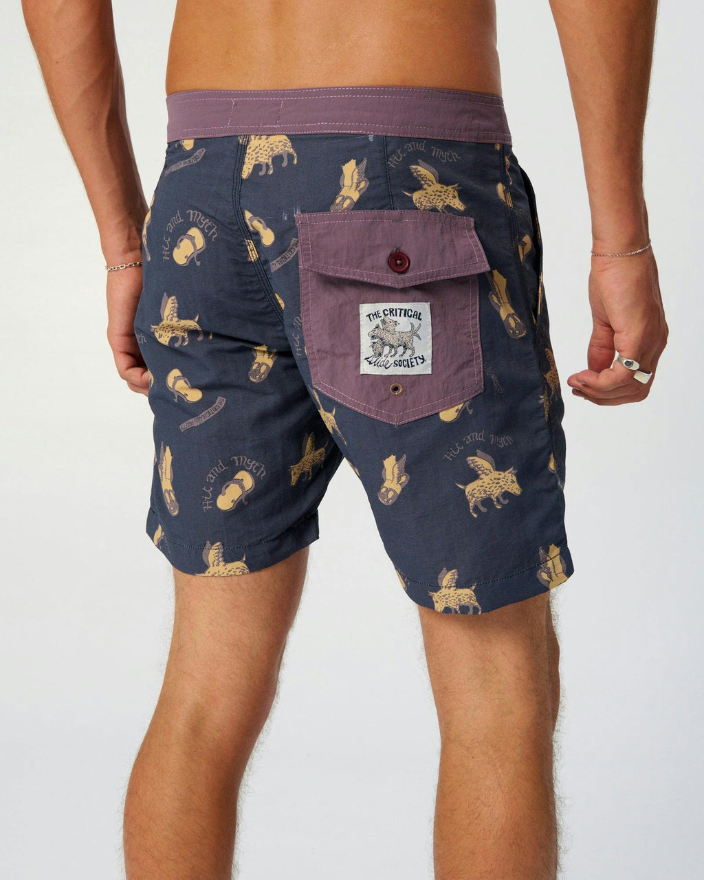 Peace Thong 17" Boardshort - Blue