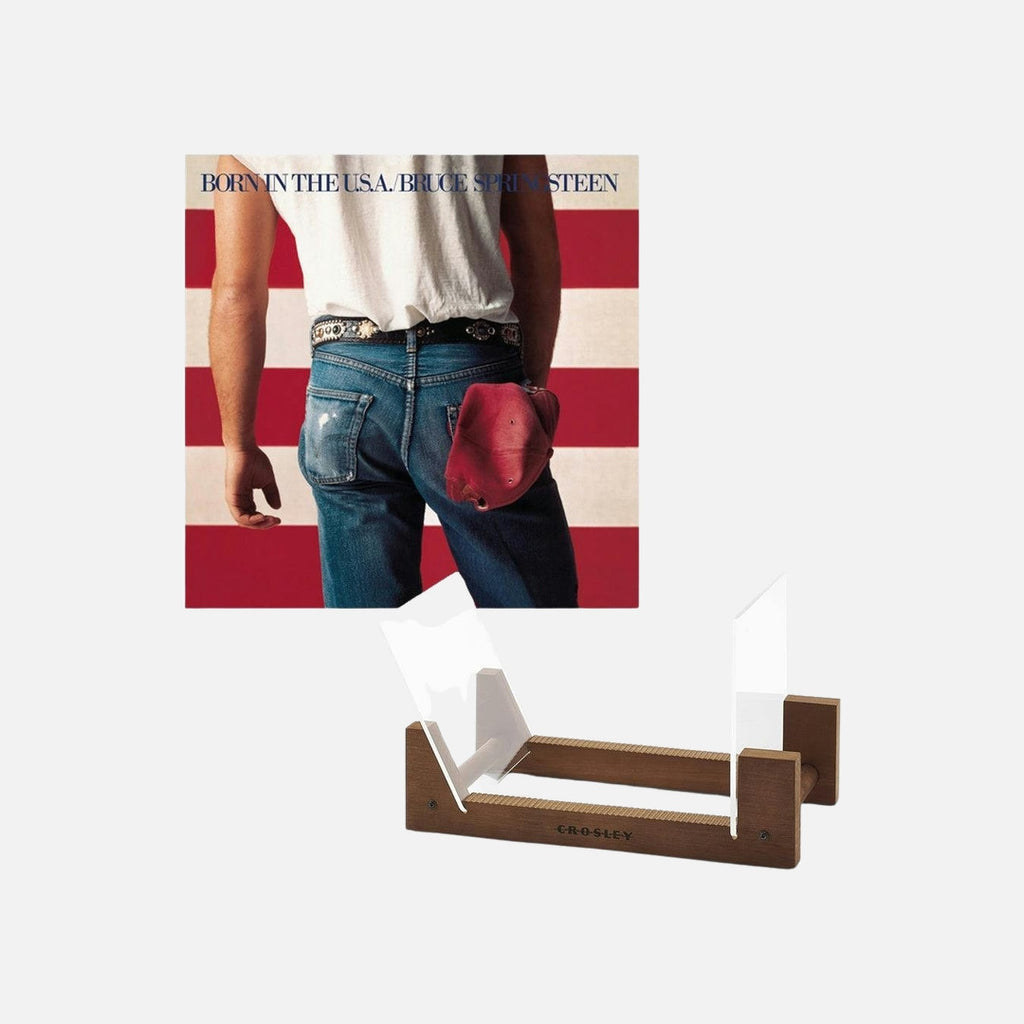 Bruce Springsteen Born In The U.S.A Vinyl Album & Crosley Record Storage Display Stand