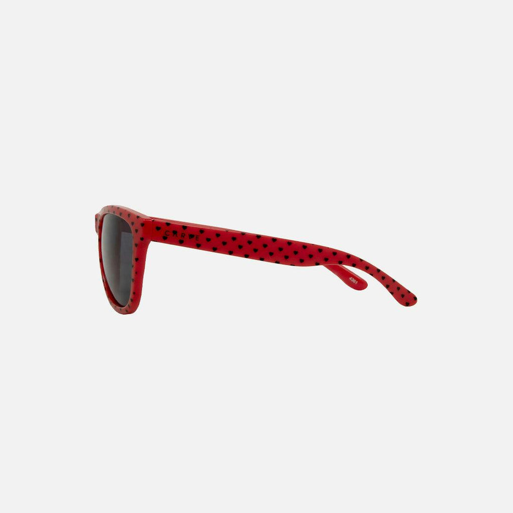 Cali Junior - Kids Gloss Red Hearts Frame with Grey Lens