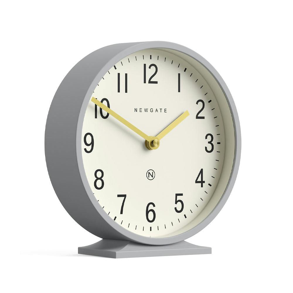 Newgate Q Mantel Clock-Clock Grey
