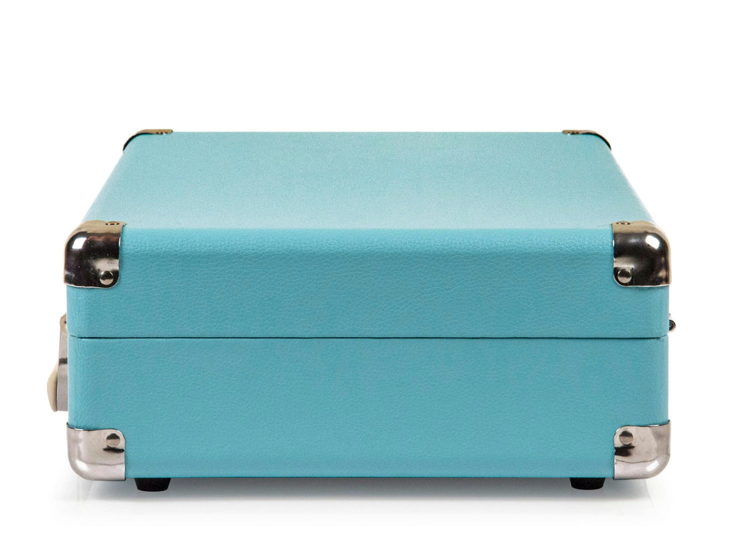 Crosley Cruiser Bluetooth Portable Turntable + Crosley Turntable Stand Bundle - Turquoise