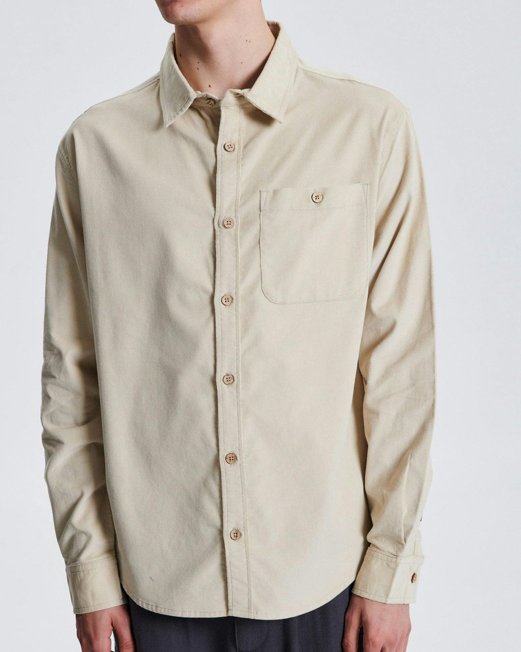 Quantum Corduroy Shirt  - Ecru