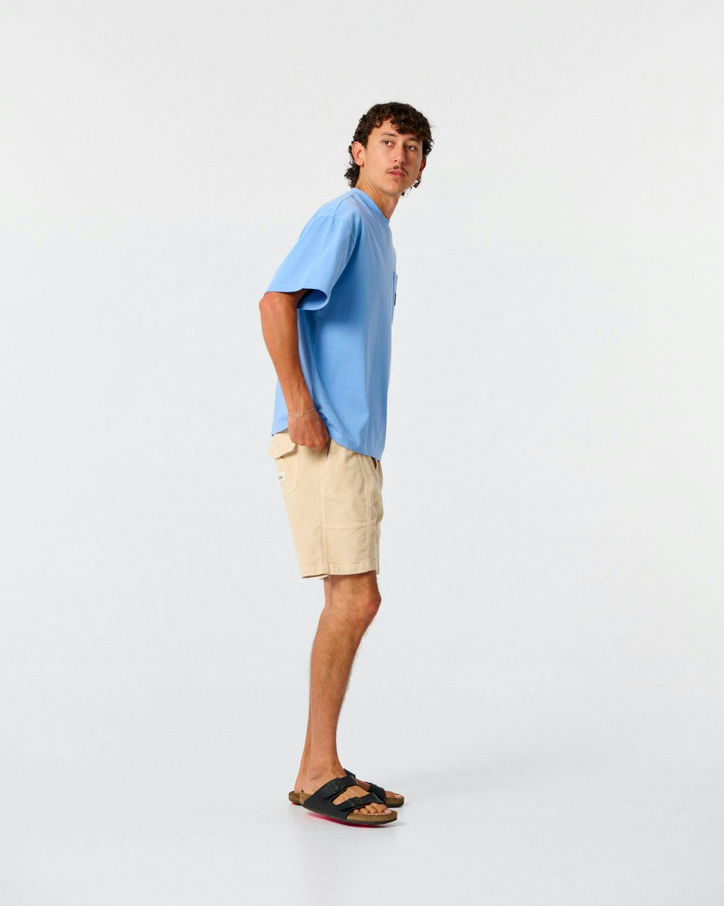 Jumbo Pocket Tee - Powder Blue