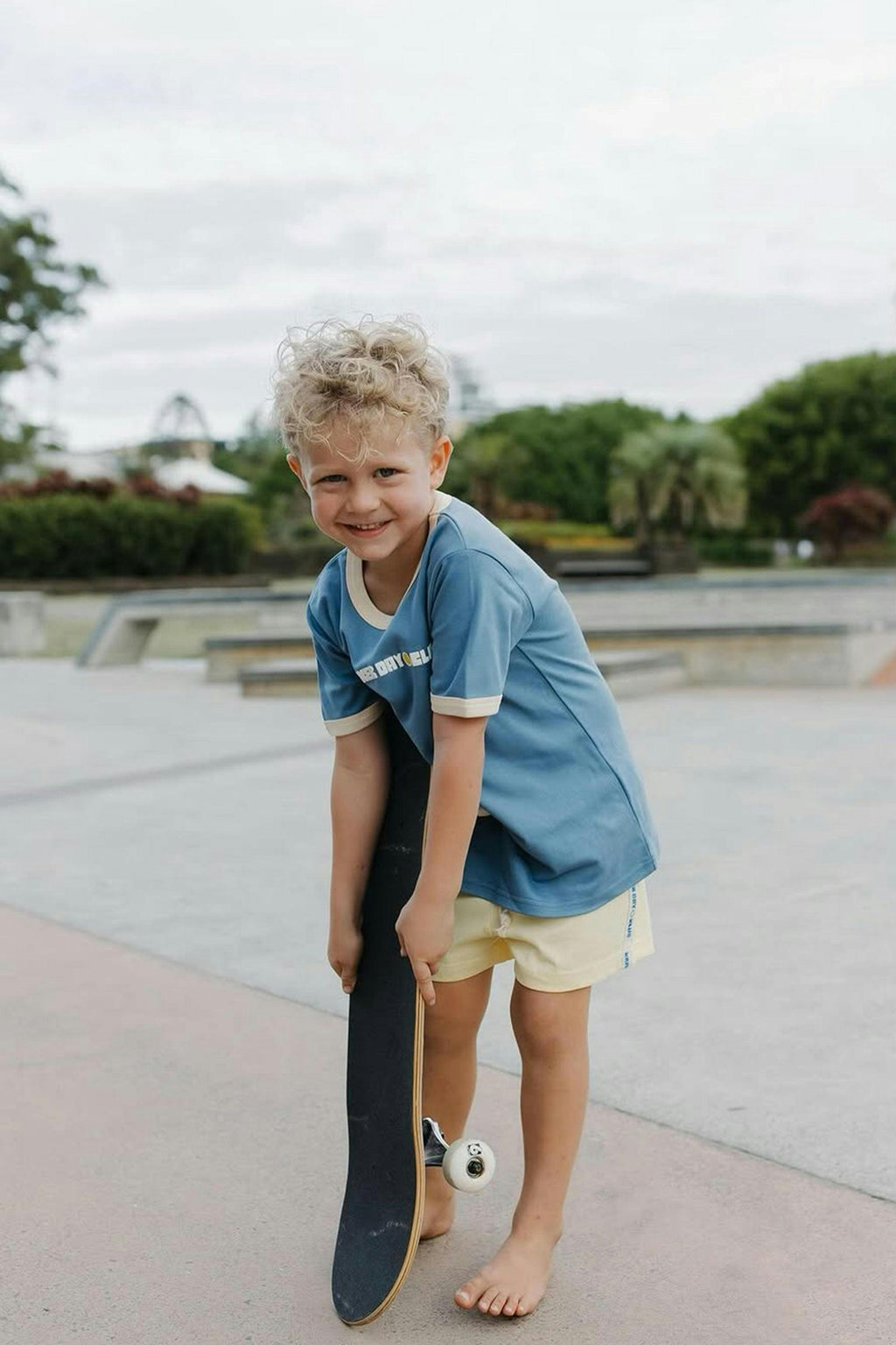 Kids Retro Tee Shirt - Blue