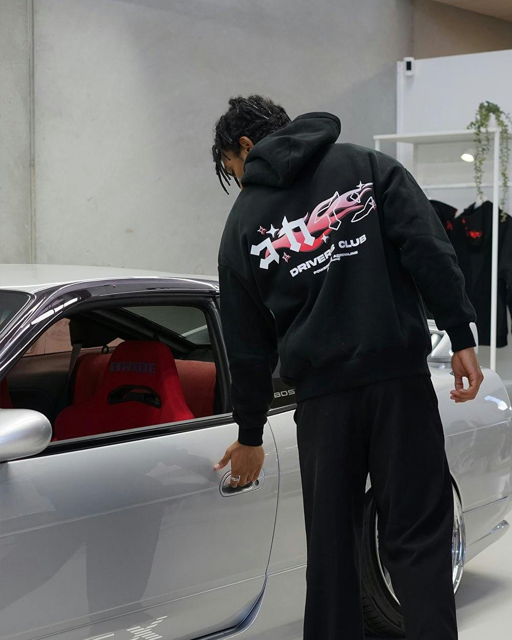 "Drivers Club" Hoodie // BLACK