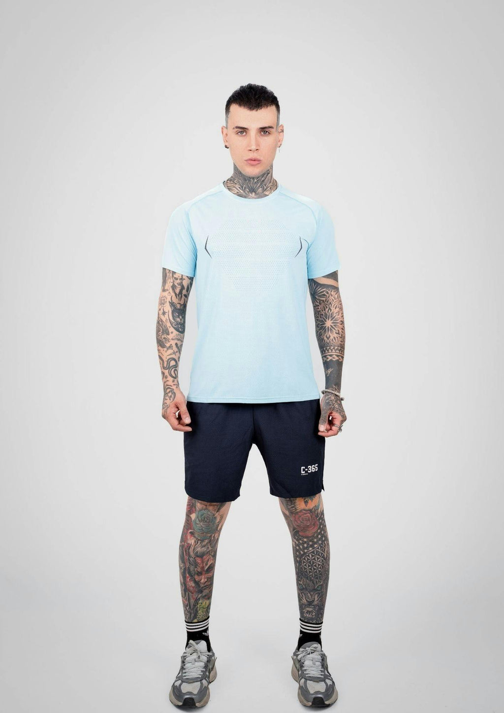 C-365 Performance Tee (Model 324305) - Light Blue