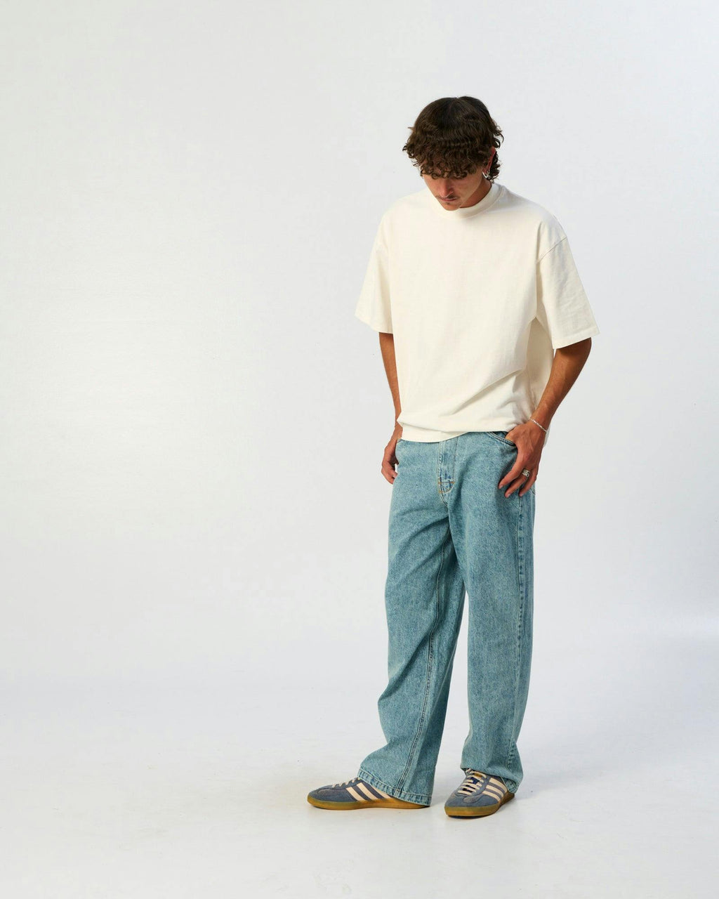Peaty 5 Pocket Denim Carpenter Jean - Washed Blue
