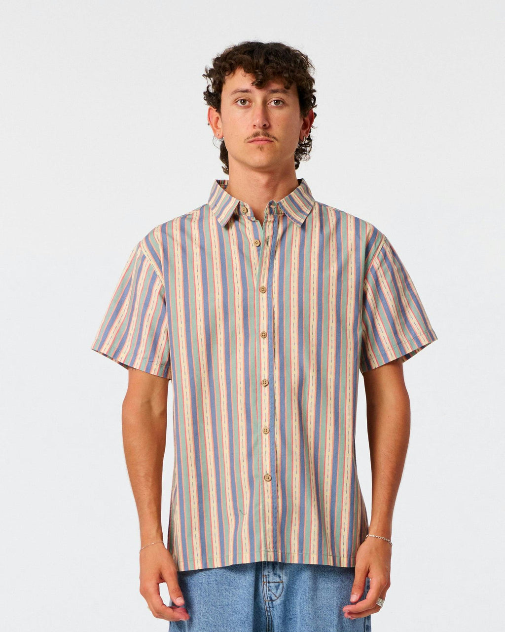 Temples Shirt - Dusty Green