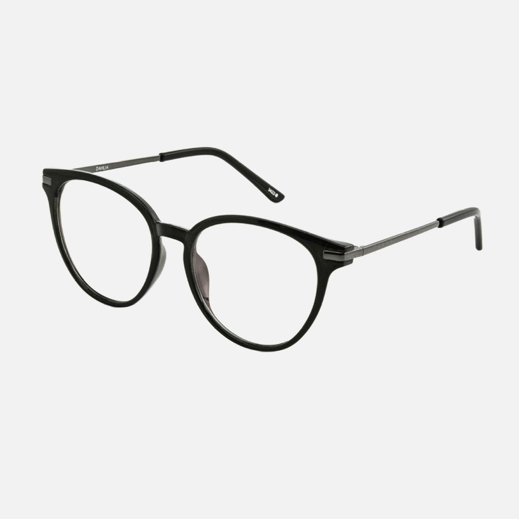 Dahlia - Blue Light Gloss Black Frame Glasses