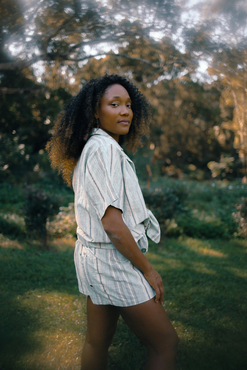 Unisex Shirt in Holiday Stripe