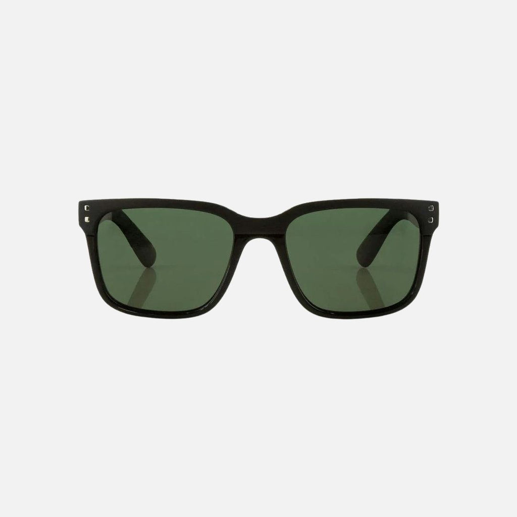 Rivals - Combination Gloss And Matte Black Frame with Green Polarized Lens