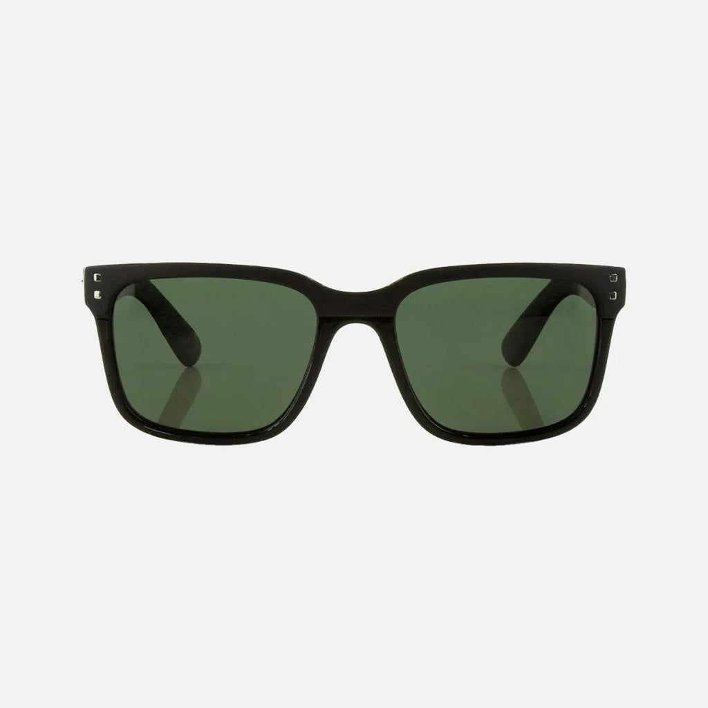 Rivals - Combination Gloss And Matte Black Frame with Green Polarized Lens