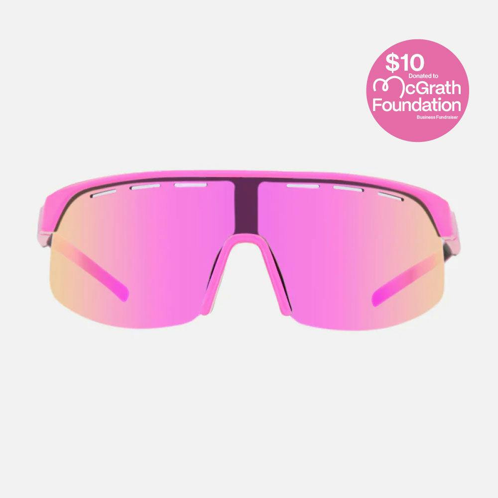 Velocity HD - Gloss Pink Frame, Grey Lens with Pink Iridium plus venting