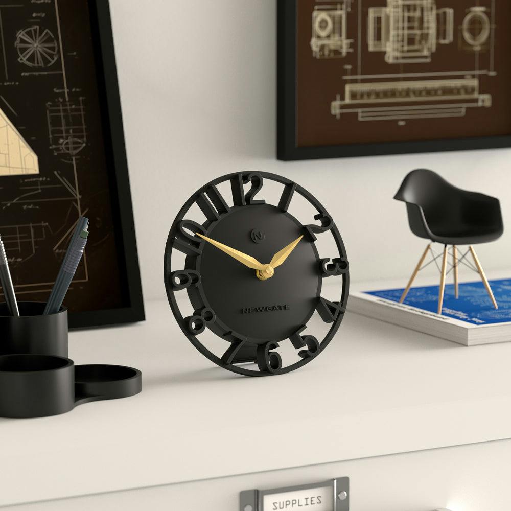 Newgate Timewarp Mantel Clock-Black