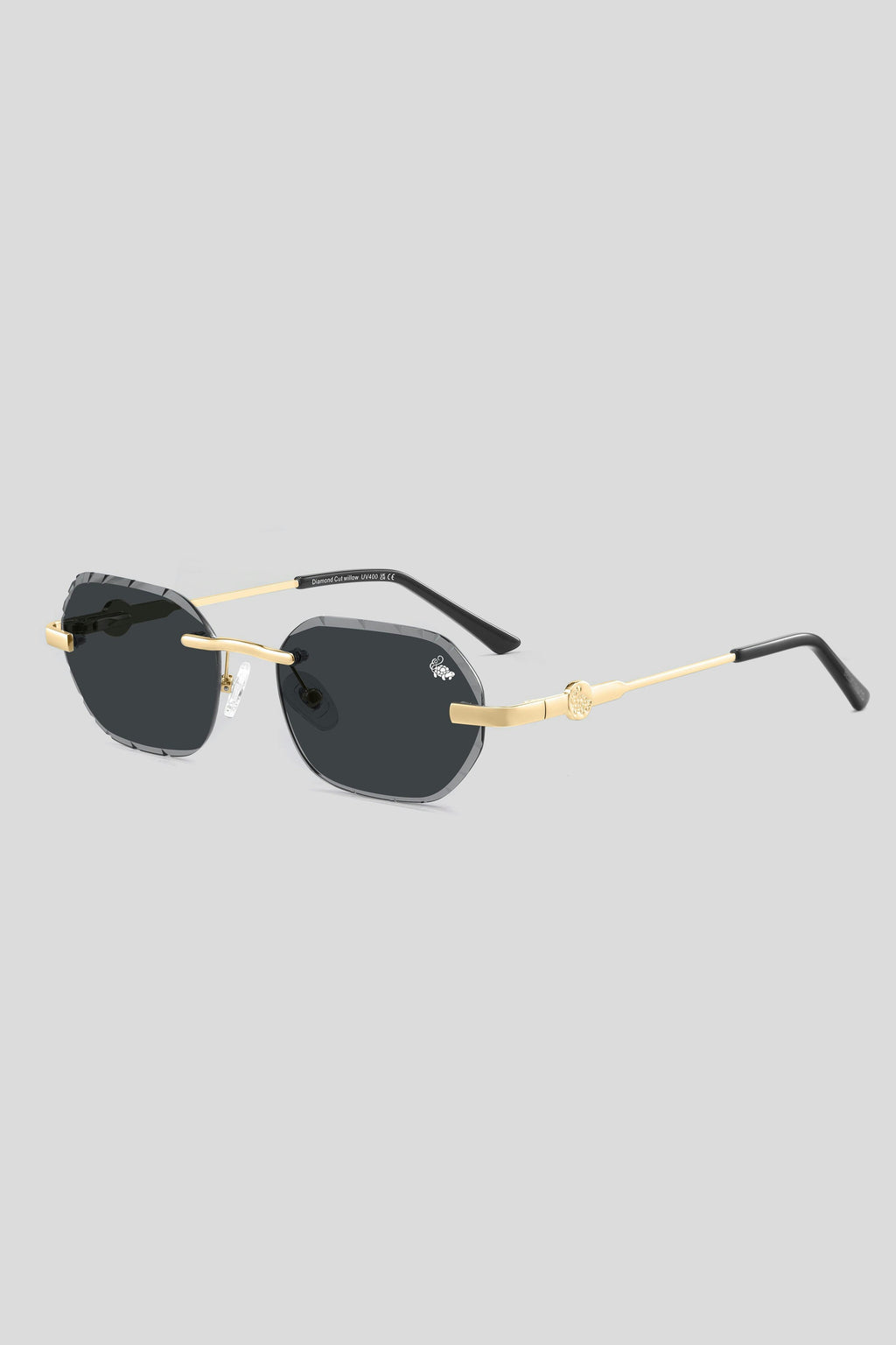 Diamond Cut Willow Black | Gold