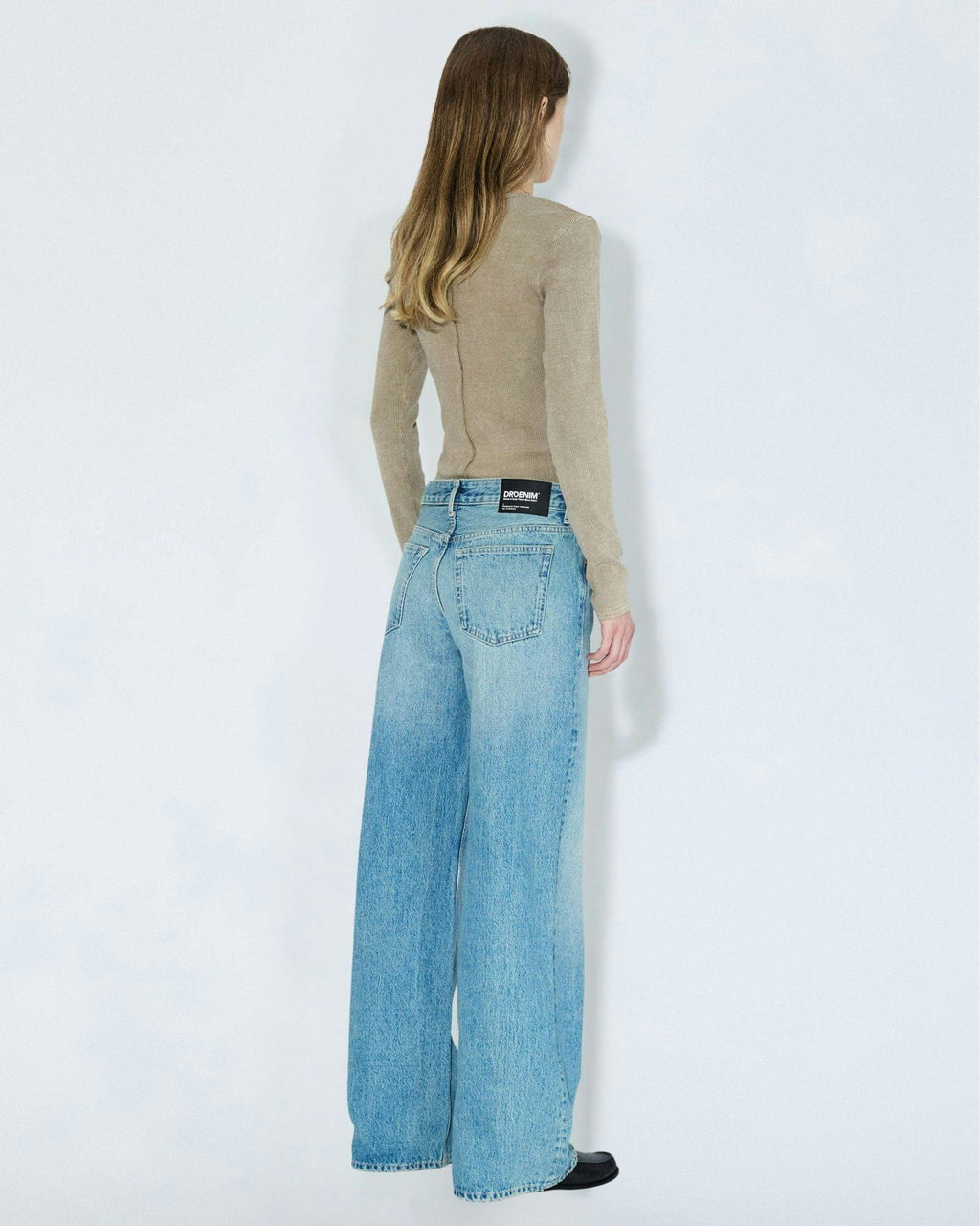 Rhue Low Wide Jeans TALL - Drift Sky Used