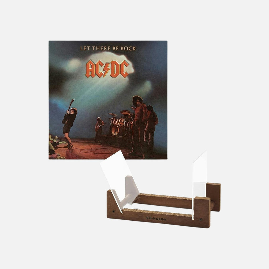 Ac/Dc Let There Be Rock Vinyl Album & Crosley Record Storage Display Stand