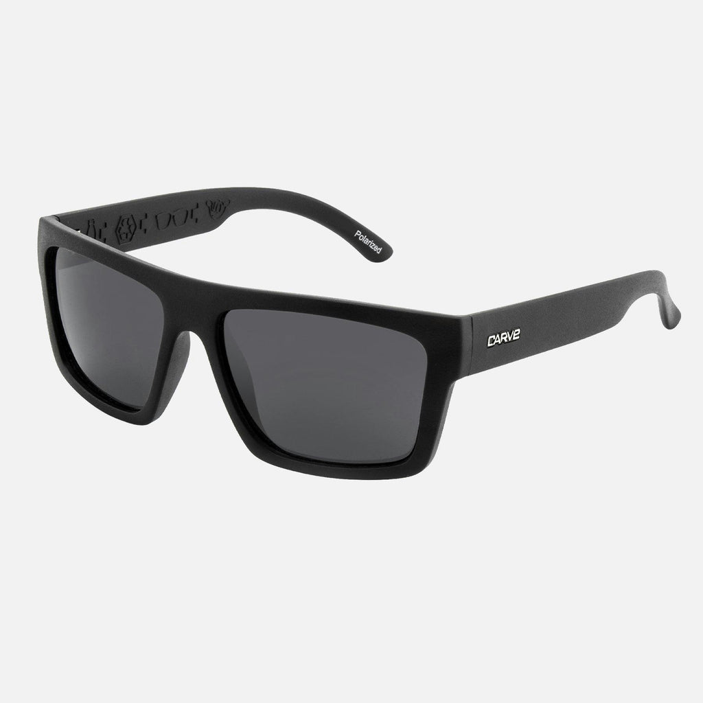 Volley - Injected Polarized Matt Black Frame Recycled Sunglasses