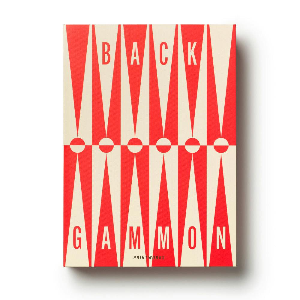 Printworks Classic Art of Backgammon-Red Cream