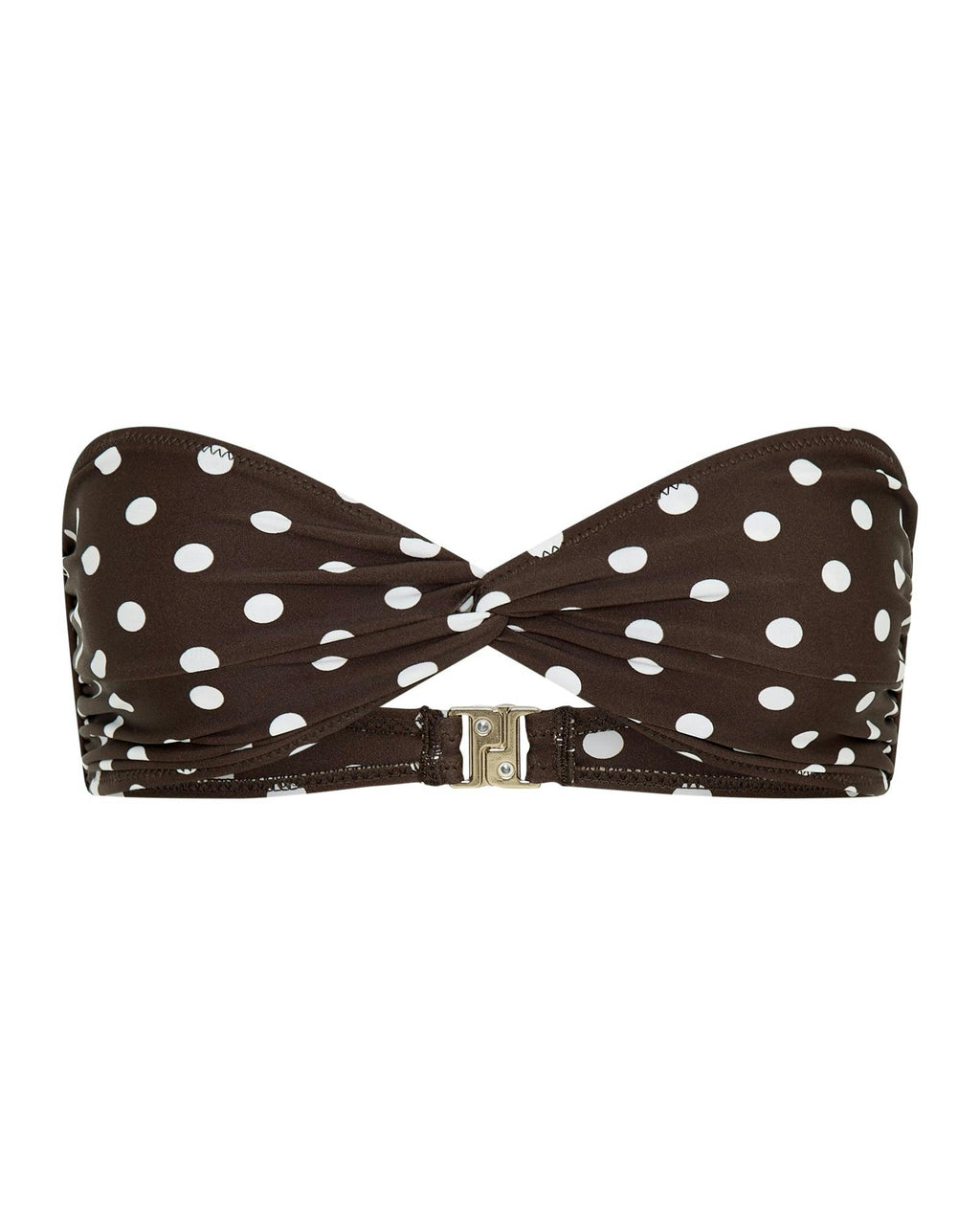 Positano Top Chocolate Polka