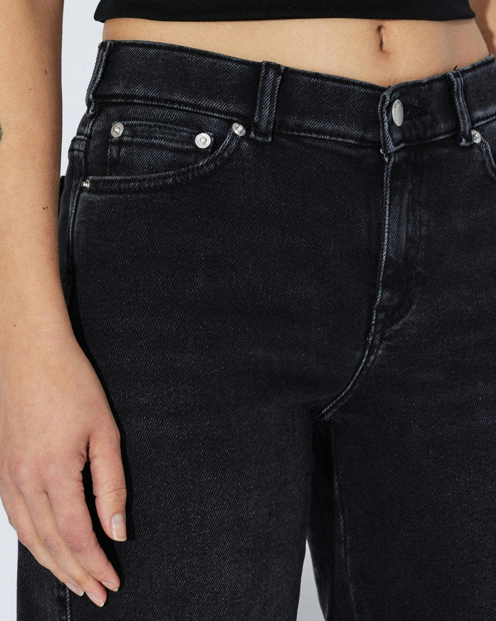 Zila Mid Wide Jeans - Black Mist