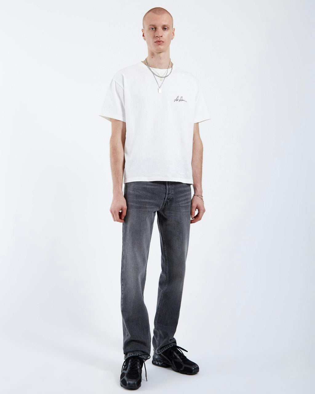 Dash Straight Jeans - Mid Grey Used