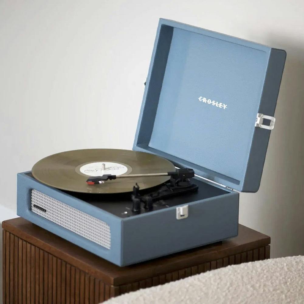 Crosley Voyager Bluetooth Portable Turntable - Washed Blue