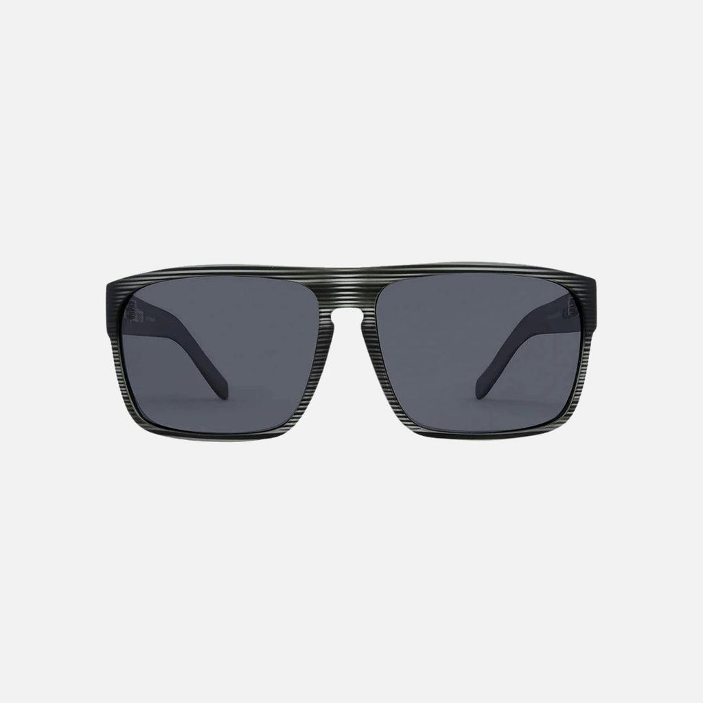 Vendetta - Matte Gray Translucent Streak Frame Grey Polarized Lens