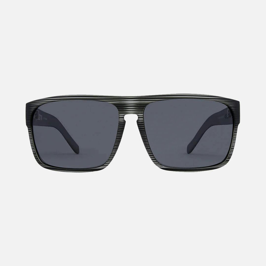 Vendetta - Matte Gray Translucent Streak Frame Grey Polarized Lens