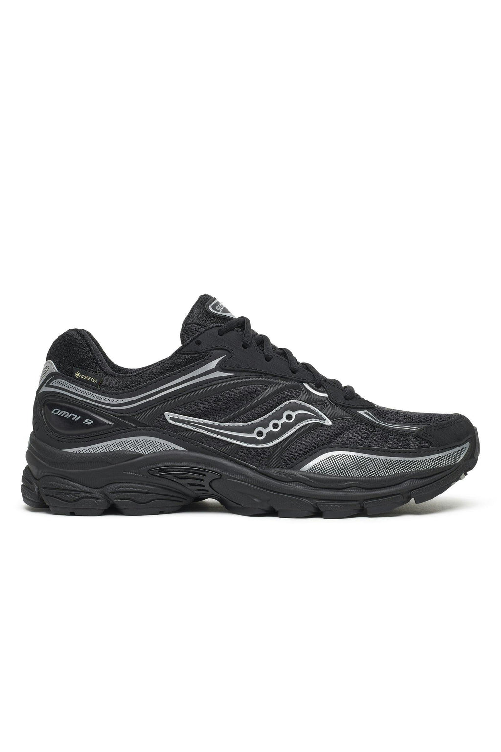 Saucony ProGrid Omni 9 GTX in Black/Silver