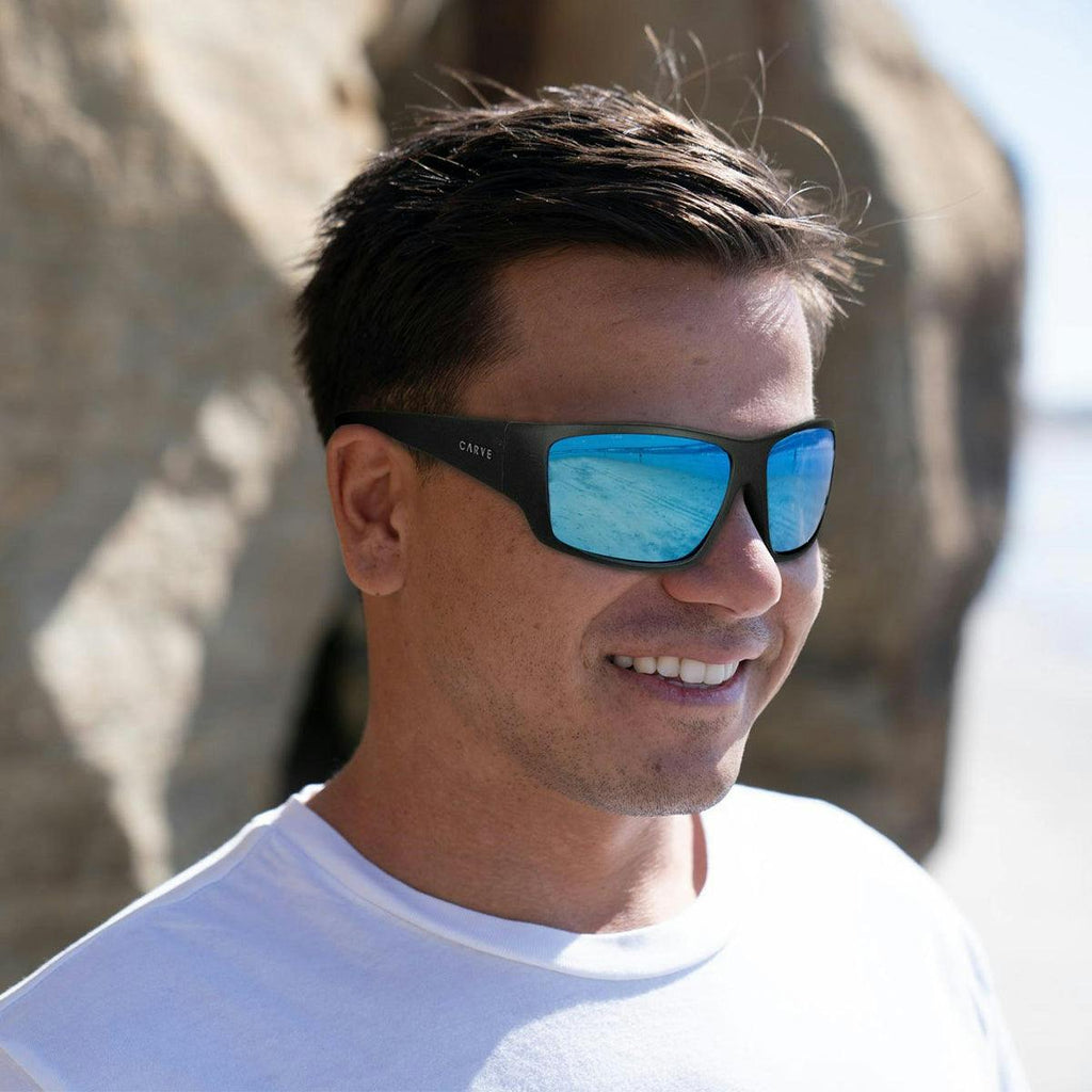 Moray - Matt Black Frame, Grey lens with Blue Iridium